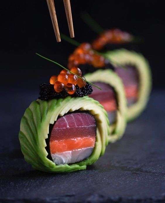 Rainbow #Sushi Roll