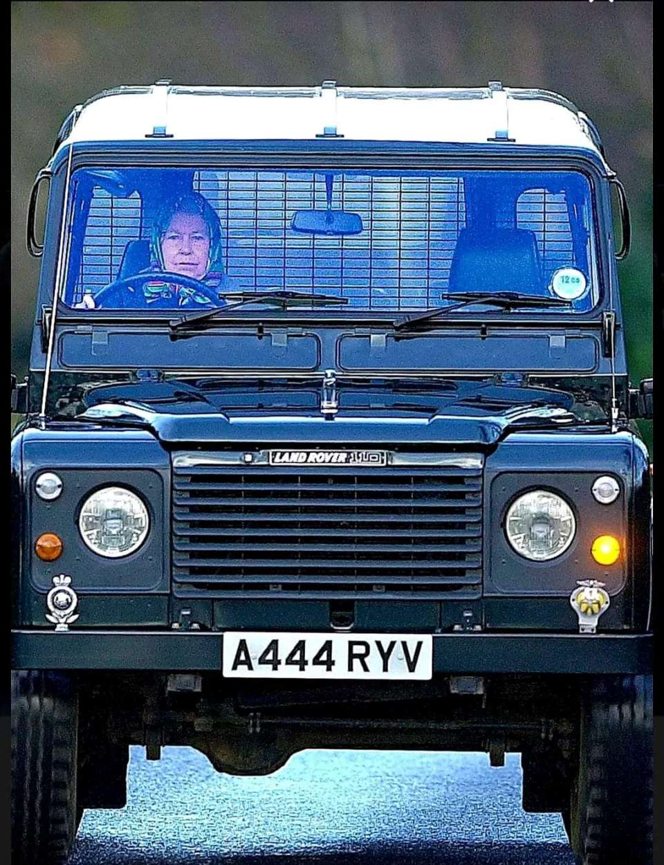 22 Years Ago<br /><br />The Queen behind the wheel of her 2000 Land Rover Defender 110 on her way to the stables at Sandringham Estate, in Norfolk, in 2000.