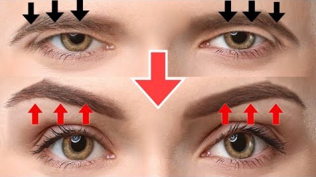 Eyebrow Lift Exercise & Massage! Fix Droopy Eyelids,  Sagging Forehead | Make Your Eyes Bigger