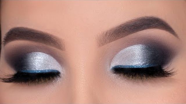 Smokey Silver Eye Makeup Tutorial | Holiday Glam Look